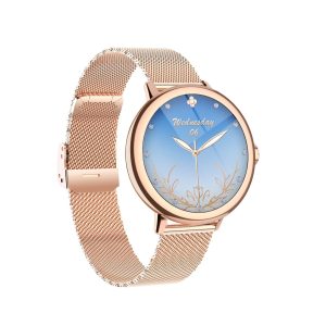 [Hot Item] Hot Selling 2024 Women Smart Watch with 1.19 Inches Full Round Screen Two Straps Women's Health Tracking Smartwatch Support OEM