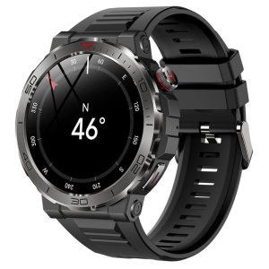 [Hot Item] Mk68 1.43" Amoled Bluetooth Smartwatch - Health Monitor, Sports Tracker, Black