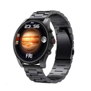 [Hot Item] New Arrival Senior Full Touch Color Screen Silicone Steel Strap Smart Watch
