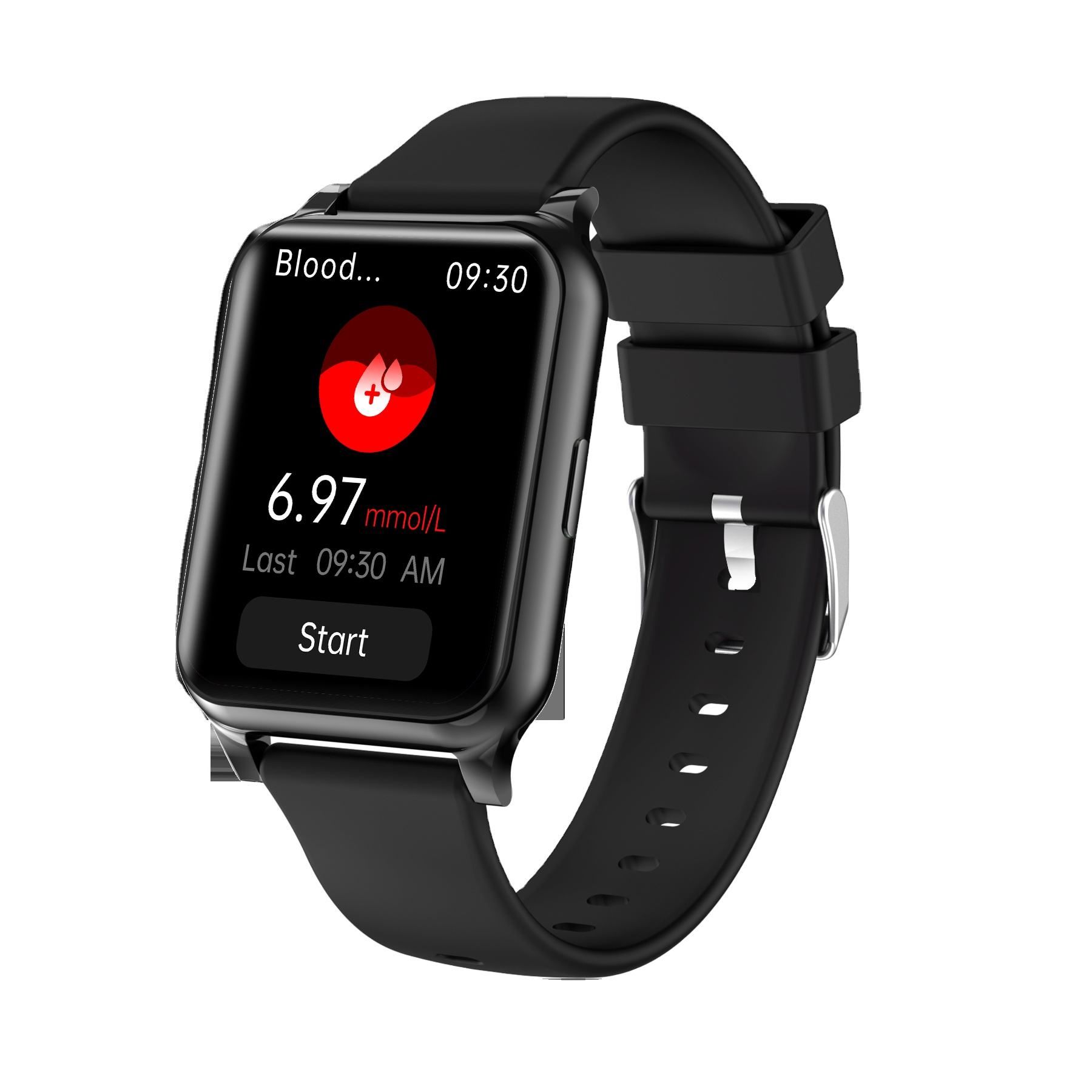 New F30L Blood Glucose Smartwatch with AMOLED Display