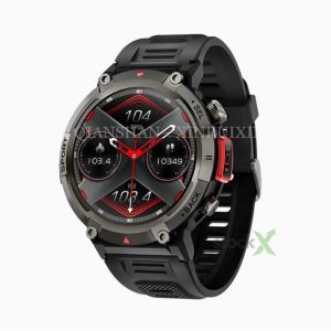 [Hot Item] OEM1.45 TFT S100-T Bluetooth Calls Highlight LED Flashlight Outdoor G Shock Men Boy Student High End Silicone Strap Smart Bracelet Wristband Sport Watch
