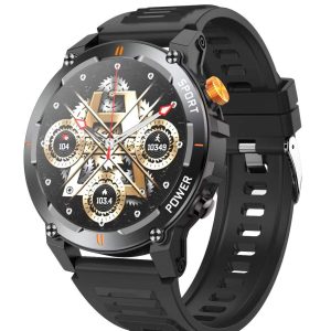 Premium Waterproof Smart Watch J300 displaying time and music controls