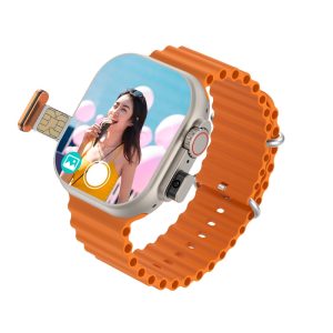 Rectangular LTE 4G SIM Card Smart Watch with 2.01 inch HD Amoled Touch Screen