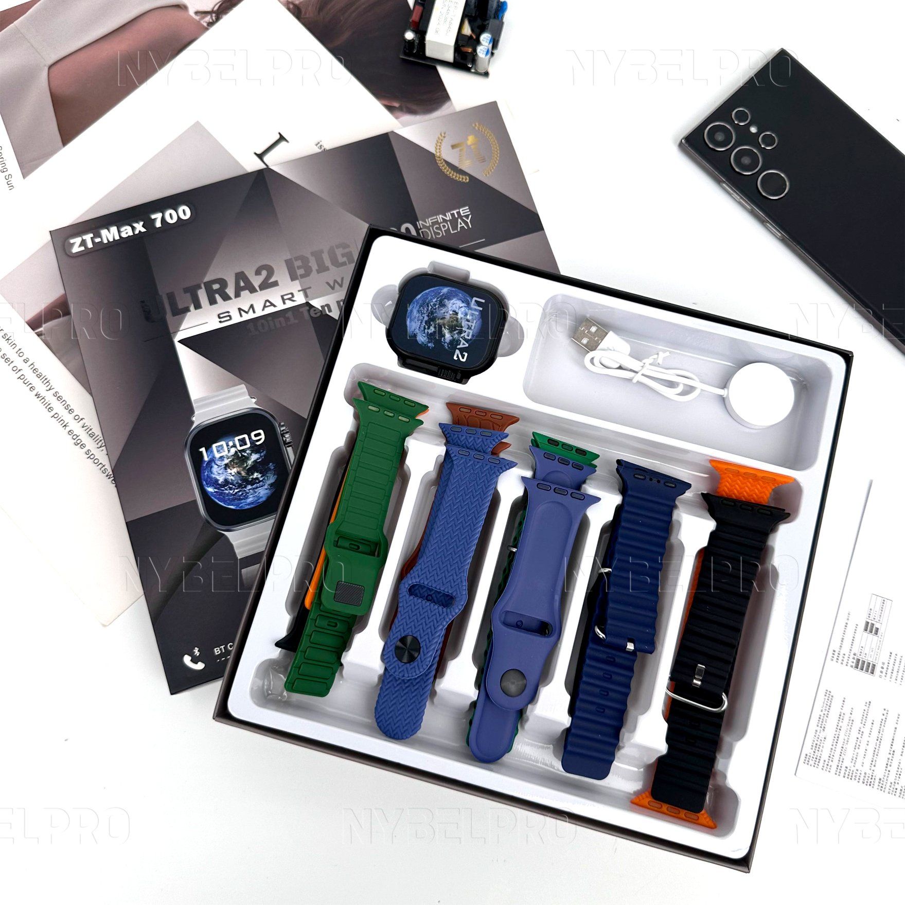 Wireless Bluetooth Smart Health Monitor Watch with Amoled Display