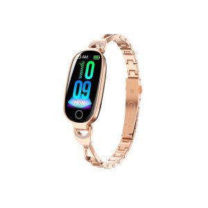Reloj F81 Ladies Smartwatch Gold Bracelet Luxury Design