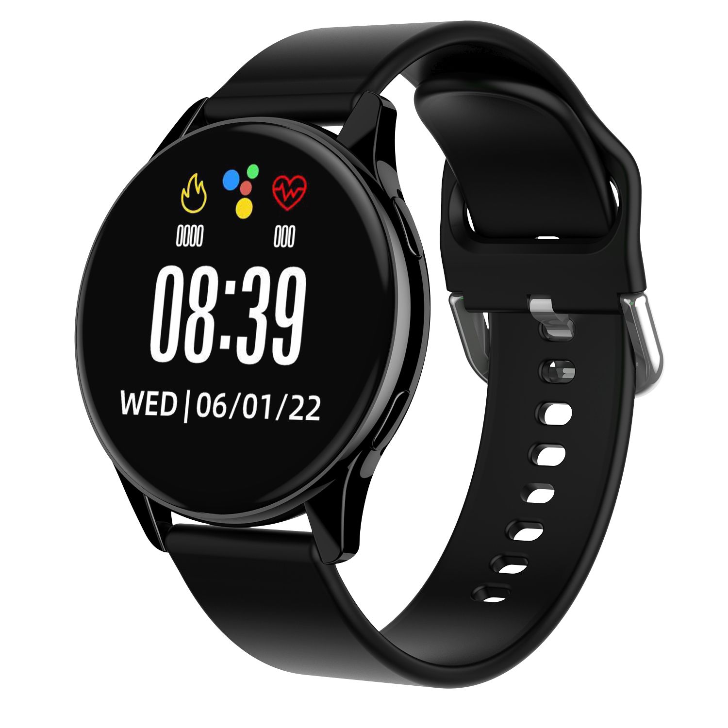 Smart Fitness Watch with Heart Rate Monitor and Amoled Display