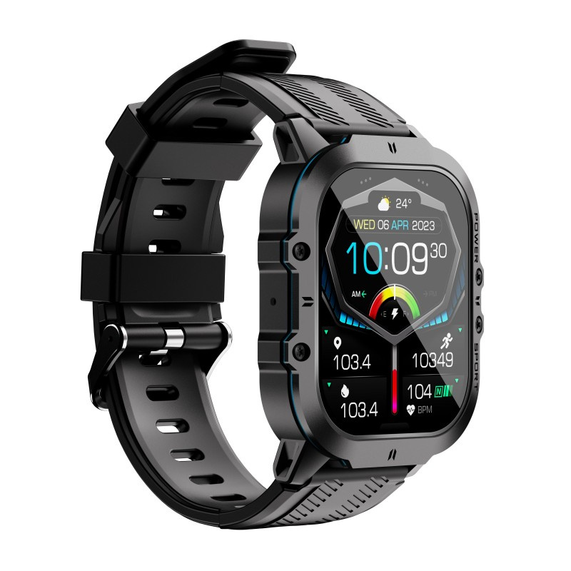 Waterproof Smart Watch with Aluminum Design front view