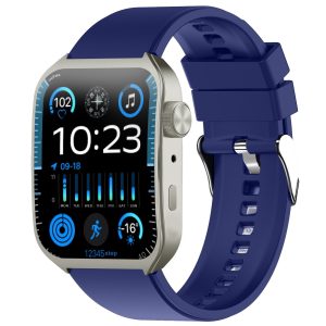 Smartwatch with fitness and sleep tracking features displaying heart rate