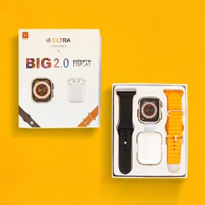 T8 Smart Watch with Earphone I12 front view showing IPS display