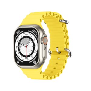 Ultra 2 Sports Smartwatch Front Display Showing Heart Rate