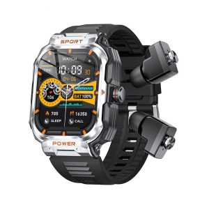 2 in 1 Smart Wristband featuring integrated high quality earbuds