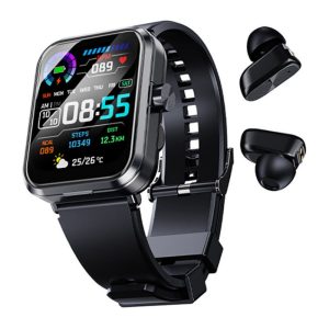 Smartwatch with Amoled Display showing time and notifications
