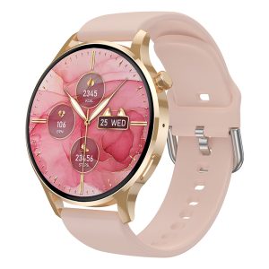 [Hot Item] Watch3 PRO 1.3" Amoled Gold Heart Rate Monitoring Smart Watch with Metal Case Bluetooth-Compatible Calling for Man Women Health Bracelet