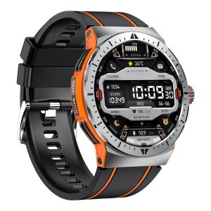 Waterproof Amoled Touch Screen Bluetooth Call Smartwatch front view