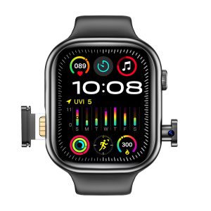 Waterproof sports smartwatch with AMOLED touch screen display