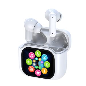 By16 Bluetooth Earphones with Color Phone Screen on display