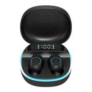 High Quality 5.0 Wireless LED Mini TWS Earbuds front view