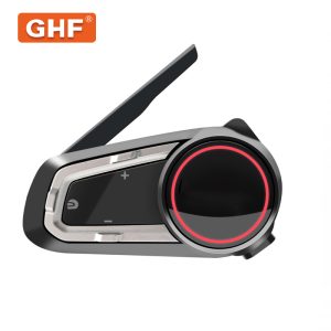 Dual Chip Bluetooth Motorcycle Helmet Headset with Ear Hook