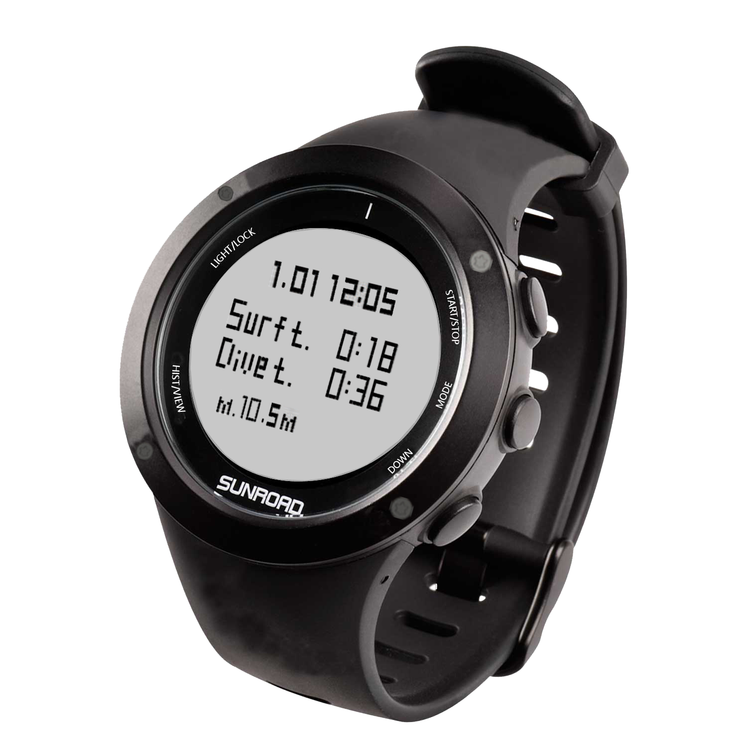 Galax D5 lightweight freediving computer watch with 5 depth alarms
